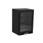 Back bar μονό με ανοιγόμενη πόρτα -  GN 126H Full black