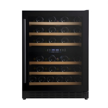 Ψυγείο κρασιών 46 φιαλών με 2 ζώνες θερμοκρασίας