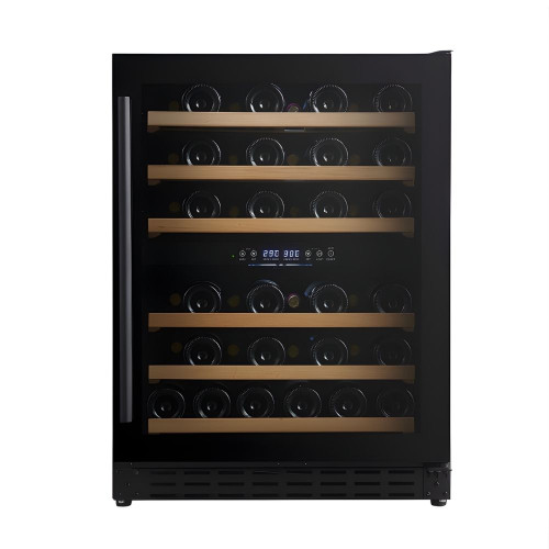 Ψυγείο κρασιών 46 φιαλών με 2 ζώνες θερμοκρασίας