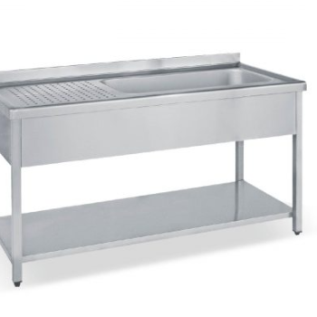 Λάντζα ανοιχτή 180x70x85 με 1 γούρνα 96x51x35