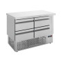 Ψυγείο πάγκος συντήρηση με 4 συρτάρια GN και μηχανή κάτω