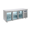 Ψυγείο πάγκος συντήρηση με 3 πόρτες τζαμιού GN