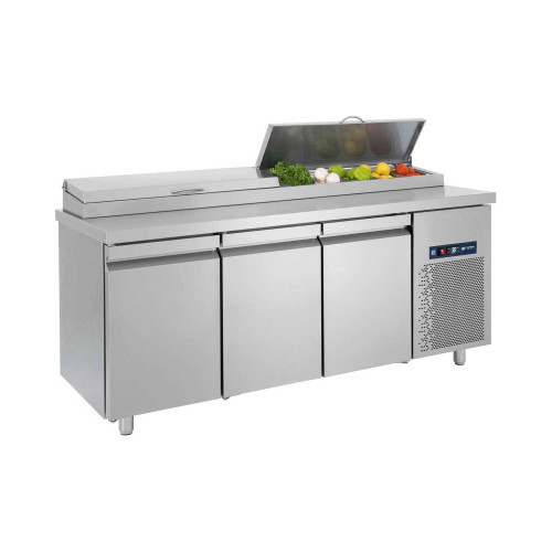 Ψυγείο σαλατών χωρίς βιτρίνα με 3 πόρτες GN