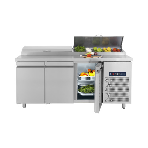 Ψυγείο σαλατών χωρίς βιτρίνα με 3 πόρτες GN