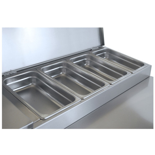 Ψυγείο σαλατών χωρίς βιτρίνα με 3 πόρτες GN