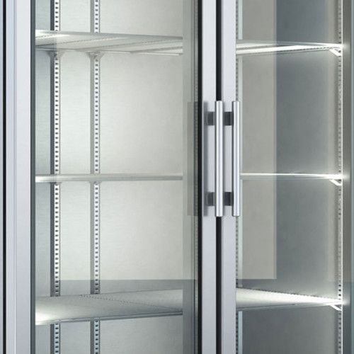 Θάλαμος βιτρίνα λευκός συντήρηση 2 πόρτες τζαμιού