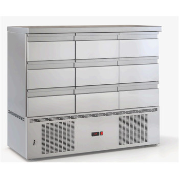 Ψυγειο Ψαριών με 9 συρτάρια 1/3