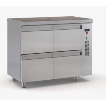 Ψυγείο πάγκος συντήρηση με 4 συρτάρια -χωρίς μηχανή -DOBROS