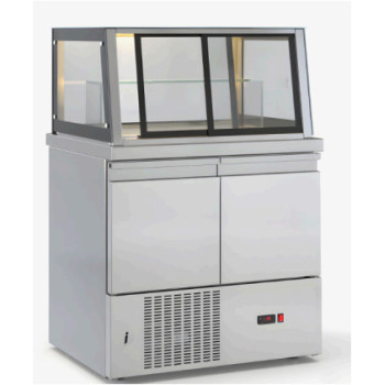 Επιδαπέδια βιτρίνα συντήρησης PANINI 2 πόρτες 2/3  DOBROS