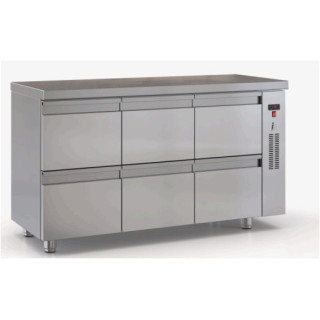 Ψυγείο πάγκος κατάψυξη με 6 συρτάρια -χωρίς μηχανή- DOBROS 