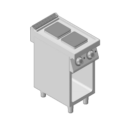 Κουζίνα Ηλεκτρική Επιτραπέζια με 2 Εστίες 23x23 GICO Ιταλίας