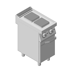 Κουζίνα Ηλεκτρική Επιδαπέδια με 2 Εστίες 23x23 GICO Ιταλίας