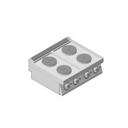 Κουζίνα Ηλεκτρική Επιτραπέζια με 4 Εστίες GICO Ιταλίας