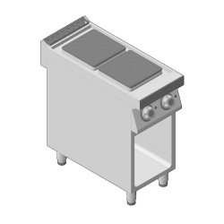 Κουζίνα Ηλεκτρική Επιτραπέζια με 2 Εστίες 30x30 GICO Ιταλίας