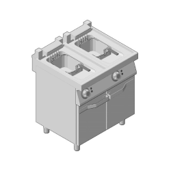 Φριτέζα Ηλεκτρική Διπλή Επιδαπέδια 8+8Lt GICO Ιταλίας