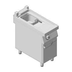 Φριτέζα Ηλεκτρική Διπλή Επιδαπέδια 18+18Lt με Ηλεκτρονικό Πίνακα GICO Ιταλίας