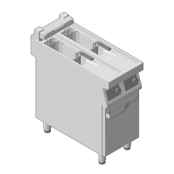 Φριτέζα Ηλεκτρική Διπλή Επιδαπέδια 10+10Lt GICO Ιταλίας