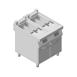 Φριτέζα Ηλεκτρική Μονή Επιδαπέδια 23Lt με Ηλεκτρονικό Πίνακα GICO Ιταλίας