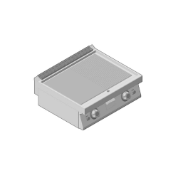 Πλατώ Αερίου Διπλό Επιτραπέζιο με Μισή-Μισή Επιφάνεια 80cm GICO Ιταλίας