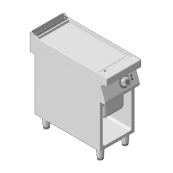 Πλατώ Ηλεκτρικό Μονό Επιδαπέδιο με Ραβδωτή Επιφάνεια 40cm GICO Ιταλίας