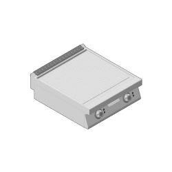 Πλατώ Ηλεκτρικό Διπλό Επιτραπέζιο με Ραβδωτή Επιφάνεια 80cm GICO Ιταλίας