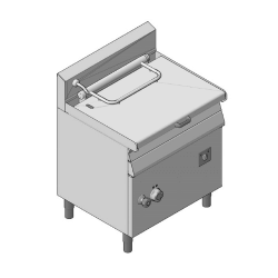 Ανατρεπόμενο Τηγάνι Ηλεκτρικό Χειροκίνητο Επιδαπέδιο 50Lt GICO Ιταλίας