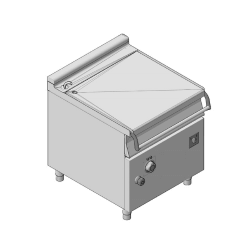 Ανατρεπόμενο Τηγάνι Ηλεκτρικό Χειροκίνητο Επιδαπέδιο 80Lt GICO Ιταλίας