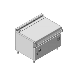 Ανατρεπόμενο Τηγάνι Ηλεκτρικό Χειροκίνητο Επιδαπέδιο 120Lt GICO Ιταλίας