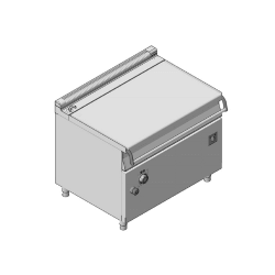 Ανατρεπόμενο Τηγάνι Ηλεκτρικό Χειροκίνητο Επιδαπέδιο 150Lt GICO Ιταλίας