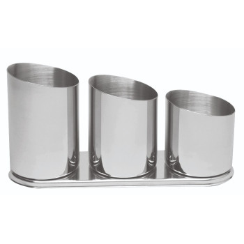 ΘΗΚΗ ΓΙΑ ΚΑΛΑΜΑΚΙΑ 3 ΘΕΣΕΩΝ ΙΝΟΧ