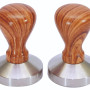 TAMPER ΙΝΟΧ 18/10 Ø 5.3CM x 7,8CM ΜΕ ΞΥΛΙΝΟ ΧΕΡΟΥΛΙ
