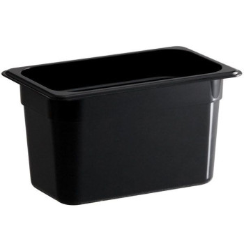 ΛΕΚΑΝΗ GASTRO 1/4 15CM POLYCARBONATE ΜΑΥΡΗ