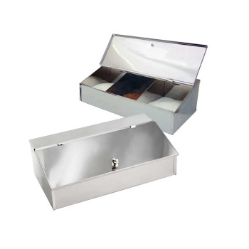 ΚΑΦΕΚΟΥΤΙ ΙΝΟΧ 3 ΘΕΣΕΩΝ 29 x 17 x 9 CM