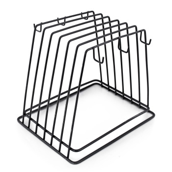 ΒΑΣΗ ΠΛΑΚΑΣ ΚΟΠΗΣ ΣΥΡΜΑΤΙΝΗ ΜΑΥΡΗ 6 ΘΕΣΕΩΝ ΒΑΡΕΩΣ ΤΥΠΟΥ INOX