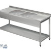 Open sink with 2 troughs 50x50x30|140X70X86