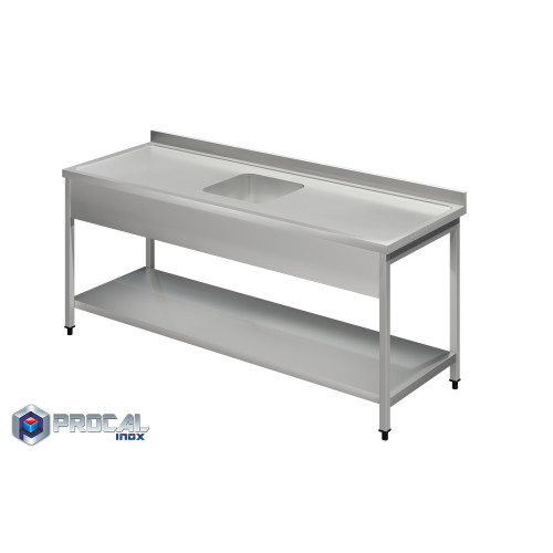Λάντζα ανοιχτή με 1 γούρνα 40x40x25|140X70X86