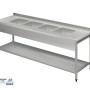 Λάντζα ανοιχτή με 4 γούρνες 40x40x25|240X70X86