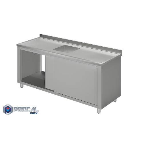 Λάντζα κλειστή με 1 γούρνα 40x40x25|160X70X86