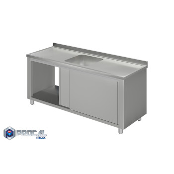 Λάντζα κλειστή με 1 γούρνα 50x50x30|240X70X86