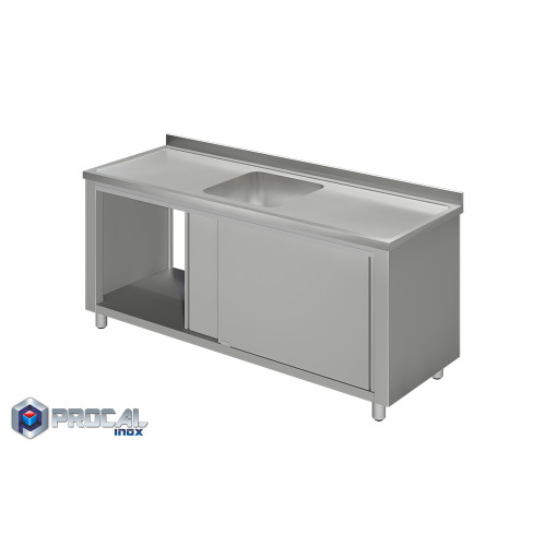 Λάντζα κλειστή με 1 γούρνα 50x50x30|240X70X86