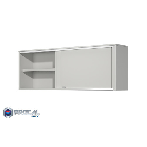 Ποτηριέρα με συρώμενες ανοξείδωτες πόρτες 140x40x70|140x40x70