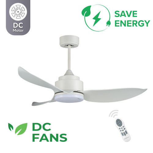 Ανεμιστήρας Οροφής DC με Τηλεχειριστήριο και LED Telemax Levantes 46-YJ356 (White)