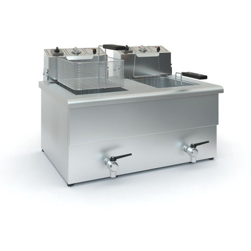 Φριτέζα διπλή ΤΧ10 με βρύση 2 x 10-12 Λίτρα       