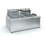 Φριτέζα διπλή Φ1000 με ρελέ 2 x 8-10 Λίτρα 