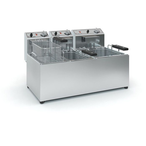 Φριτέζα Τριπλή Φ1005 2x3-4 Λίτρα & 1x5-7 Λίτρα  