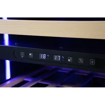 Επαγγελματική Βιτρίνα κρασιών διζωνική 88 φυάλες